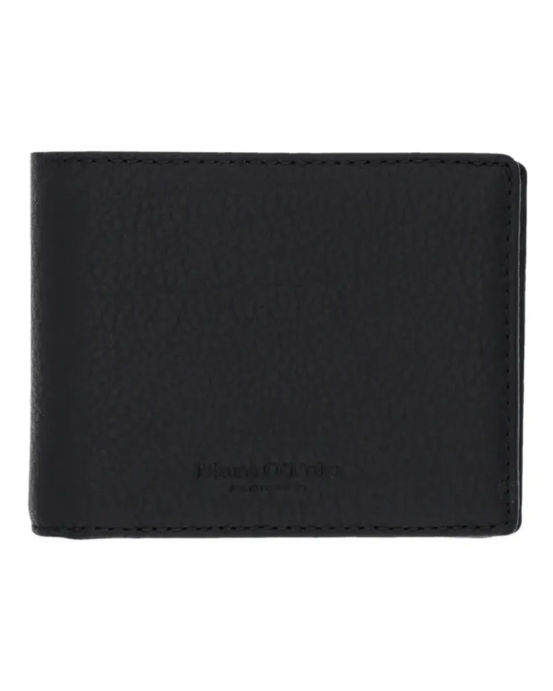 Marc O'Polo logo-motif grained-leather wallet - Schwarz Schwarz