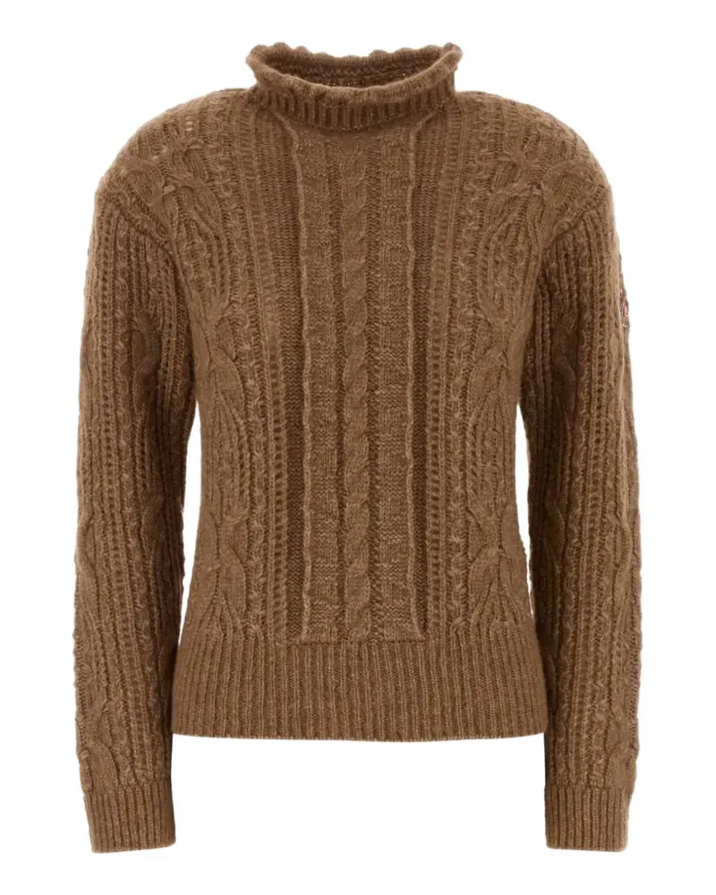 Moncler Pullover mit Zopfmuster - Braun Braun