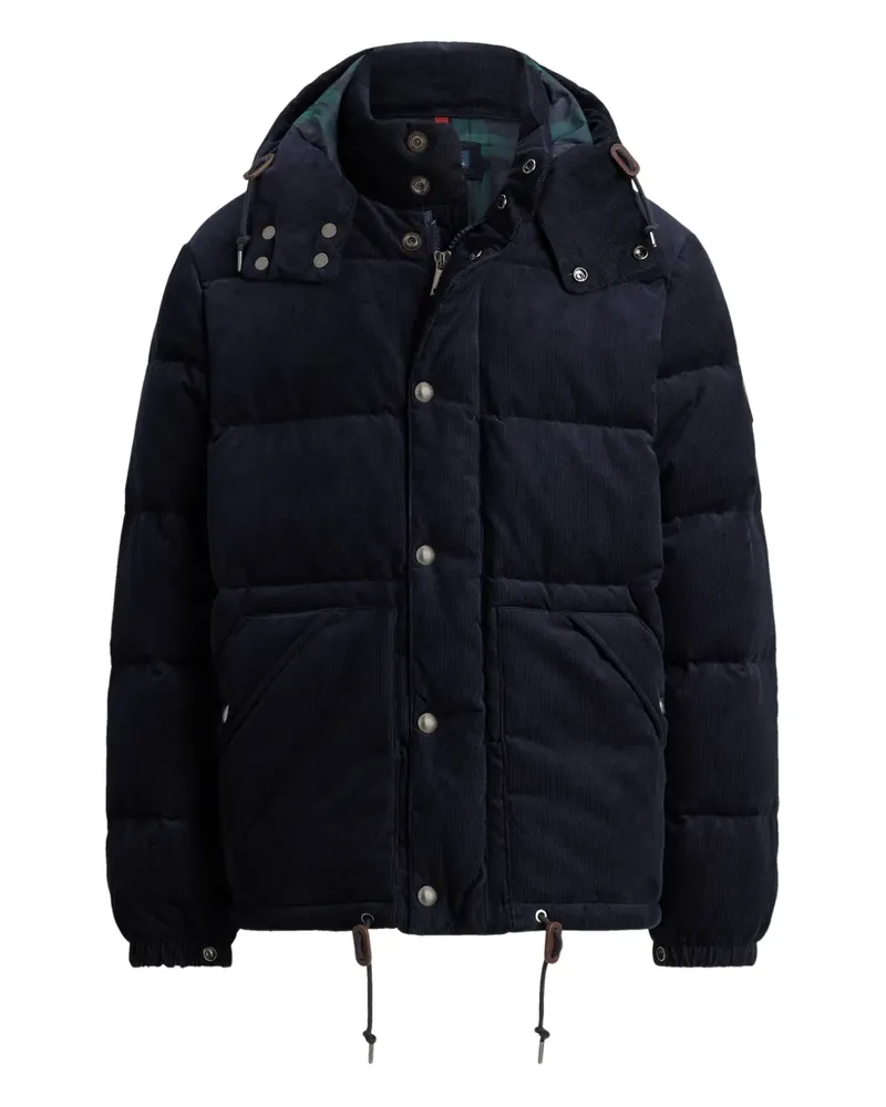Ralph Lauren Gesteppte Bomberjacke aus Cord - Blau Blau