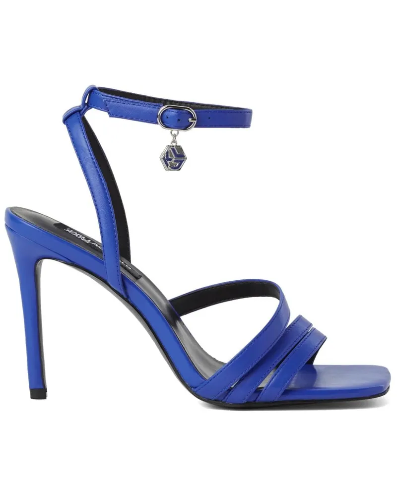 Karl Lagerfeld Manoir Sandalen mit Logo-Anhänger - Blau Blau
