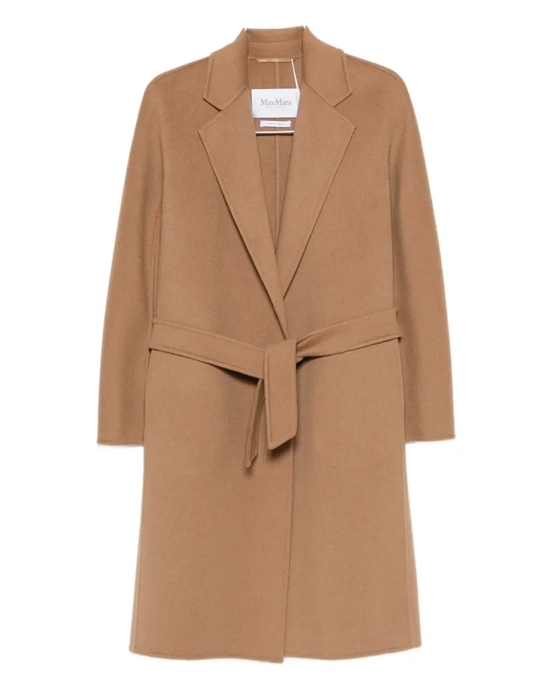 Max Mara Aceri Mantel mit Bindegürtel - Braun Braun