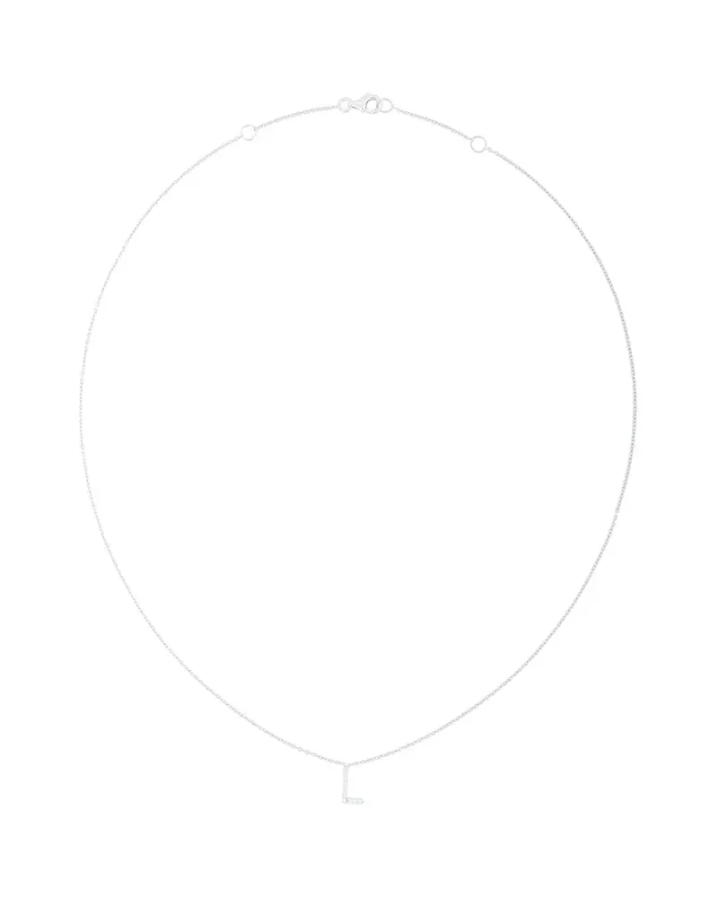 Alinka 18kt ' ID' Weißgoldhalskette mit Diamanten - Metallic Metallic