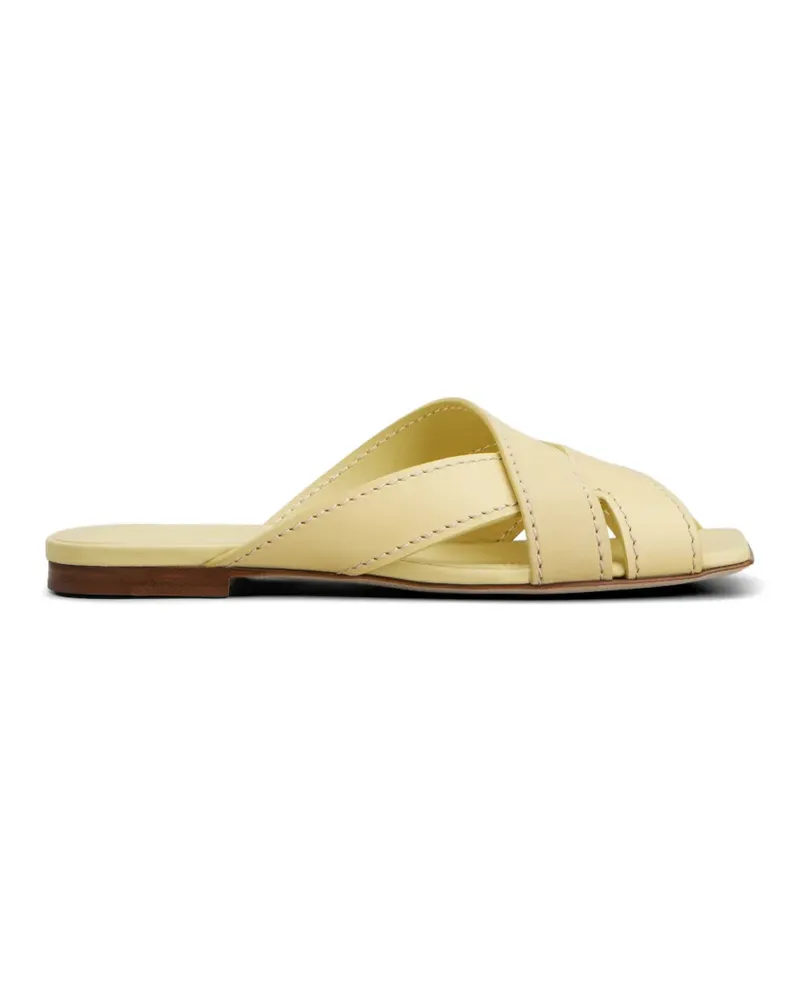 TOD'S Sandalen mit überkreuzten Riemen - Gelb Gelb