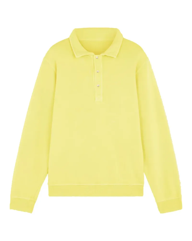 Fortela Hunting three-button long-sleeve polo shirt - Gelb Gelb