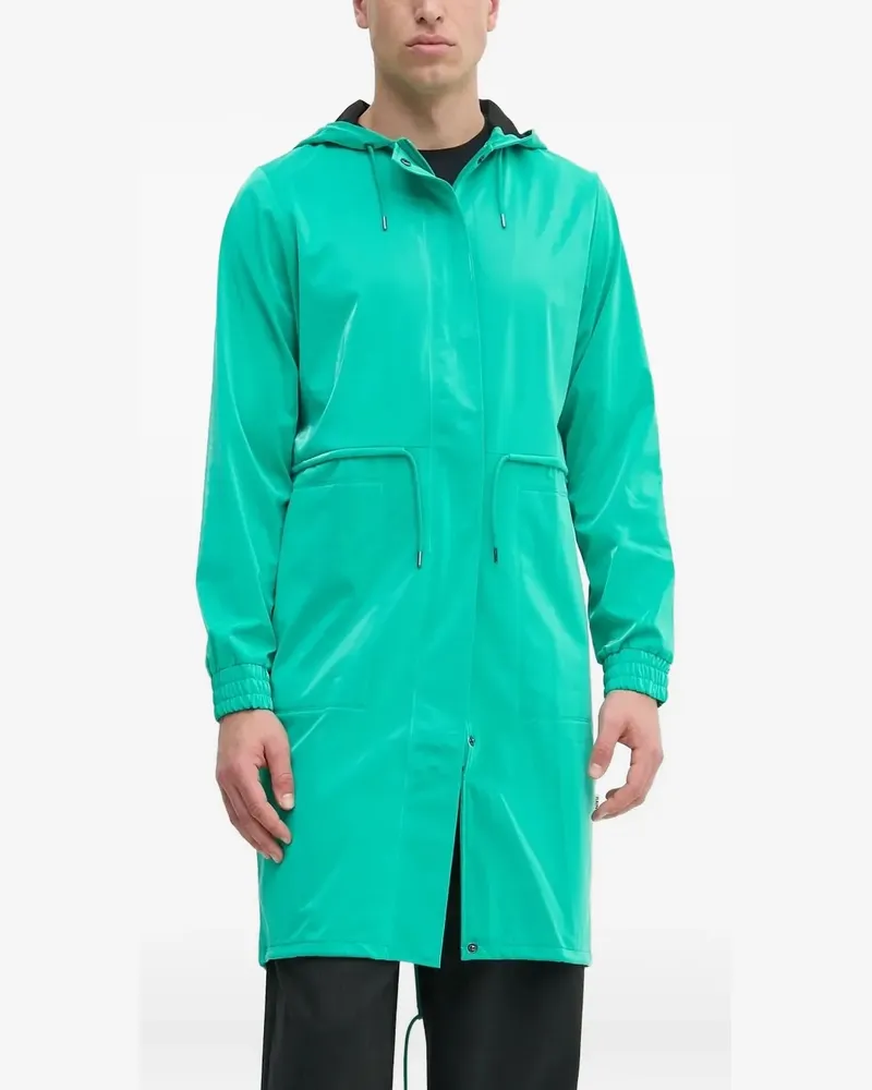 RAINS Regenmantel mit Kapuze - Grün Grün