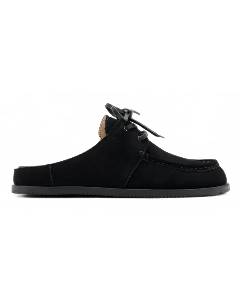 Good News Kindlin lace-up suede mules - Schwarz Schwarz