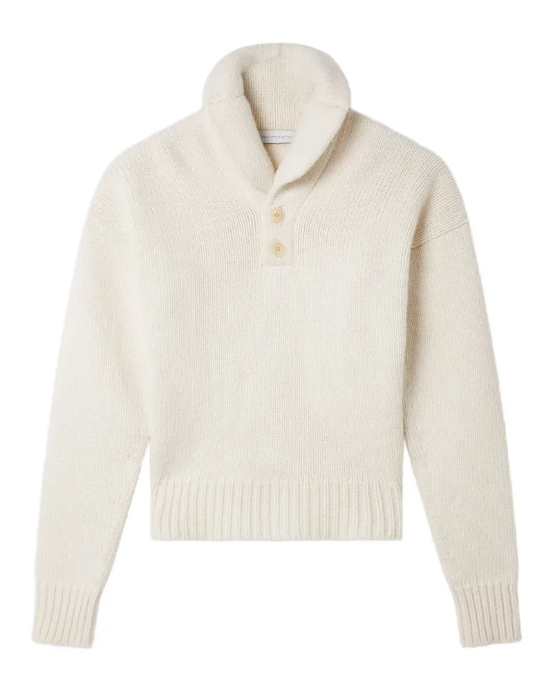 Stella McCartney Geknöpfter Pullover mit Schalkragen - Nude Nude