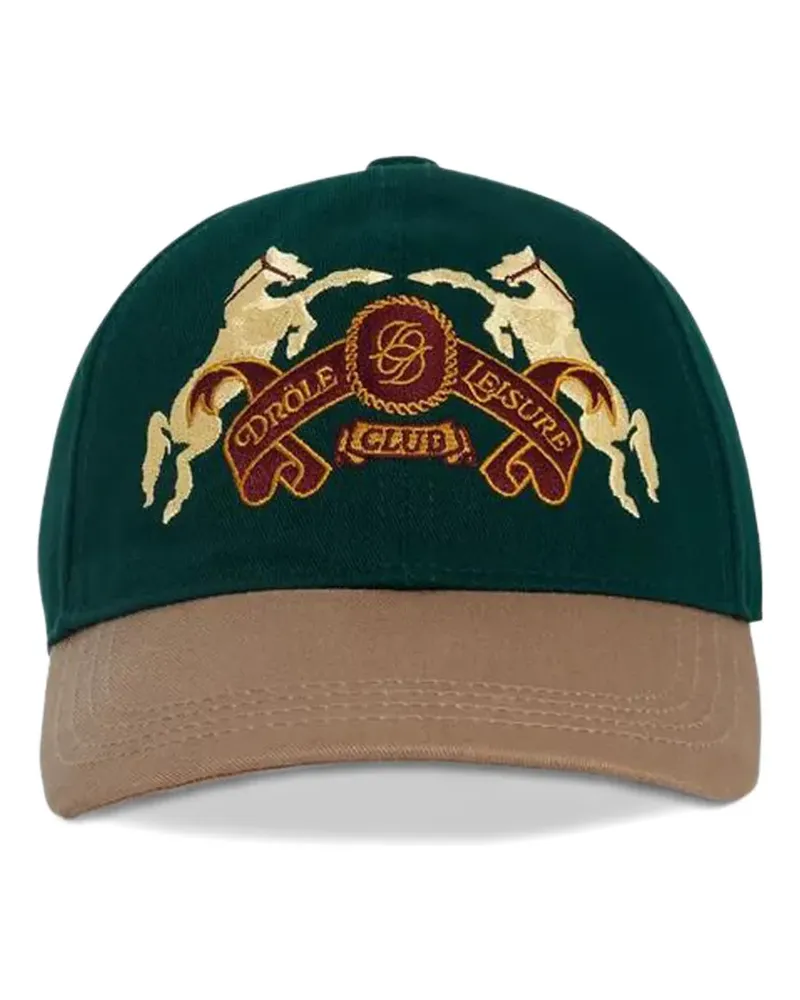 Drôle de Monsieur Hut mit Stickerei - Grün Grün