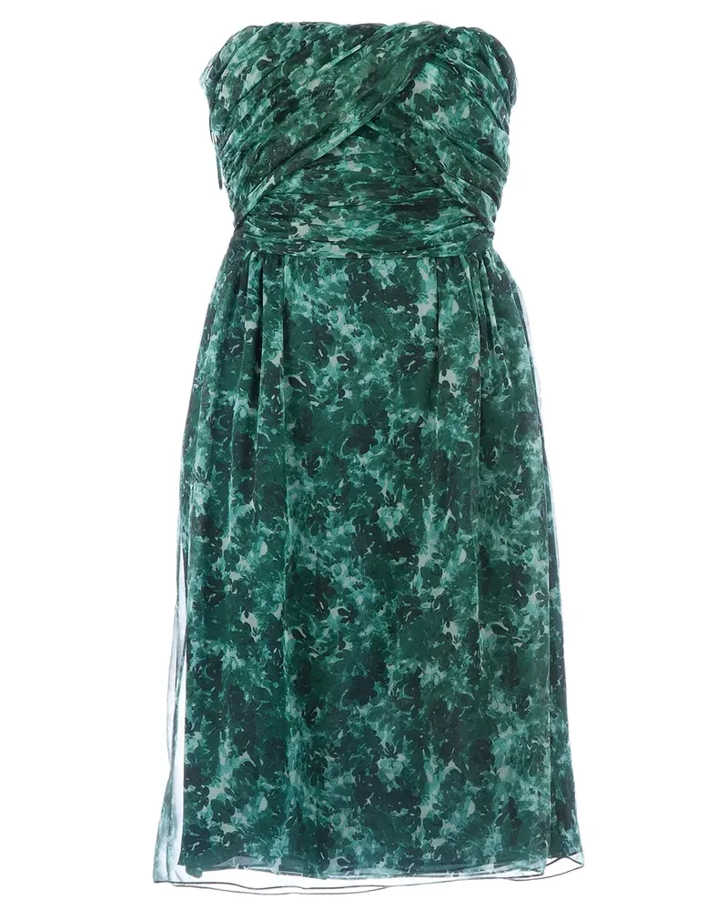 Giambattista Valli printed strapless dress - Grün Grün