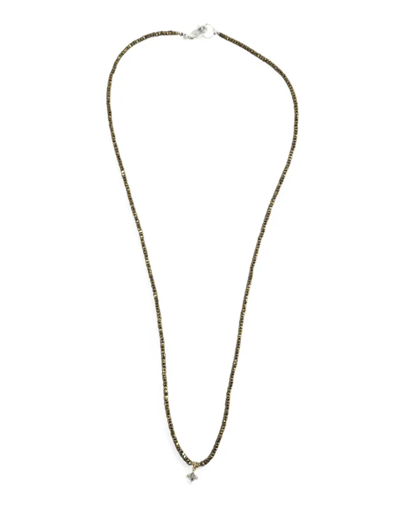 Madison faceted beaded charm necklace - Gold Gold