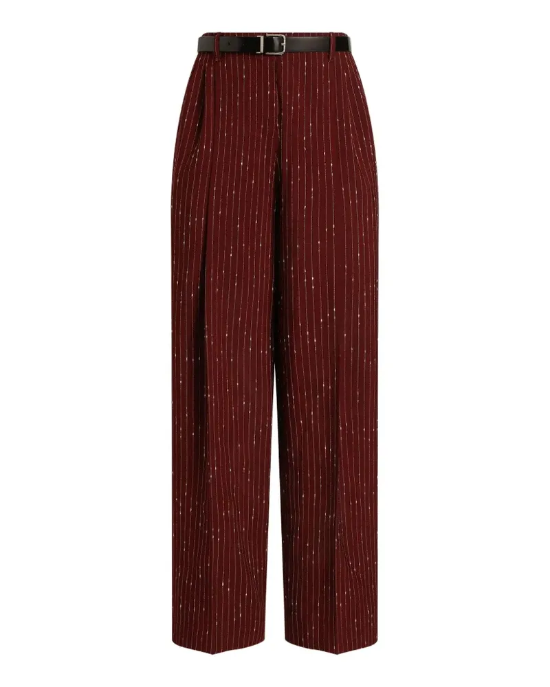 Dolce & Gabbana Hose mit Nadelstreifen - Rot Rot