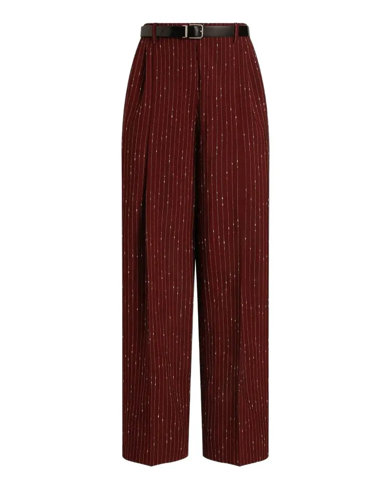 Dolce & Gabbana Hose mit Nadelstreifen - Rot Rot