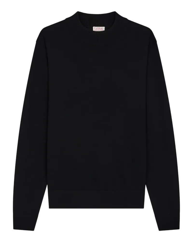 FURSAC Klassischer Pullover - Schwarz Schwarz