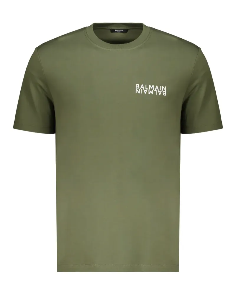 Balmain Klassisches T-Shirt - Grün Grün
