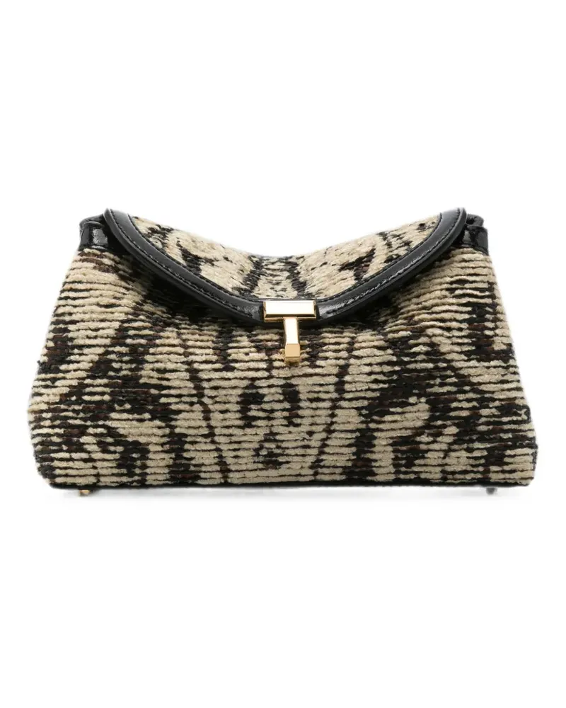 Totême Mini Clutch mit Paisleymuster - Nude Nude