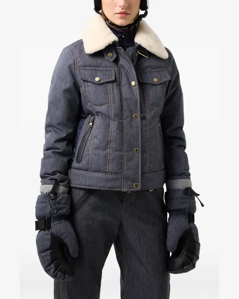 Bogner Dena Skijacke mit Shearling-Kragen - Blau Blau