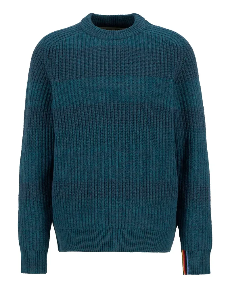 Paul Smith Gerippter Pullover mit Streifen - Blau Blau