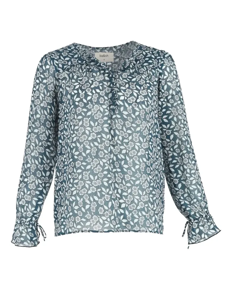 ba&sh Beatrix Bluse mit Print - Blau Blau