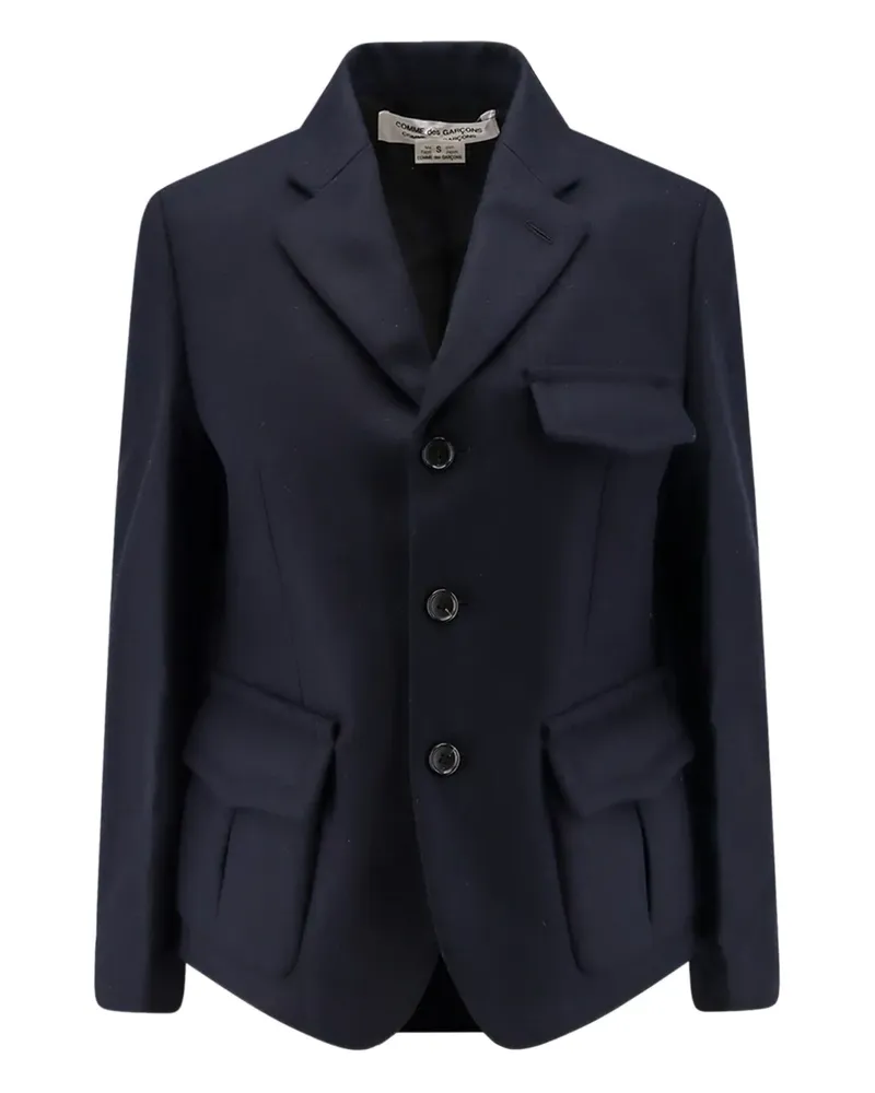 Comme des Garçons flap-pocket wool blazer - Blau Blau