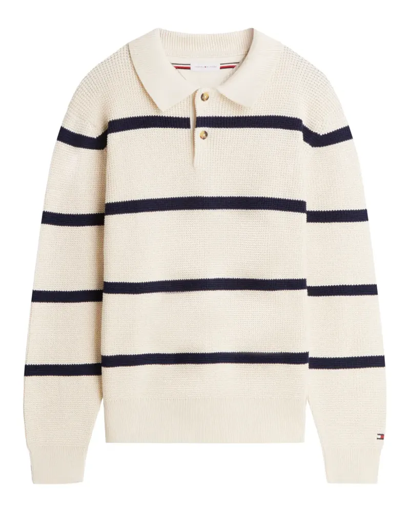 Tommy Hilfiger Gestreiftes Poloshirt - Nude Nude