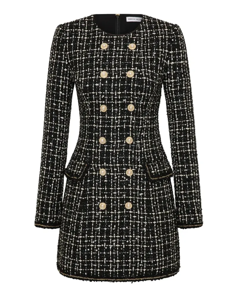 Rebecca Vallance Meringue Blazer-Minikleid - Schwarz Schwarz