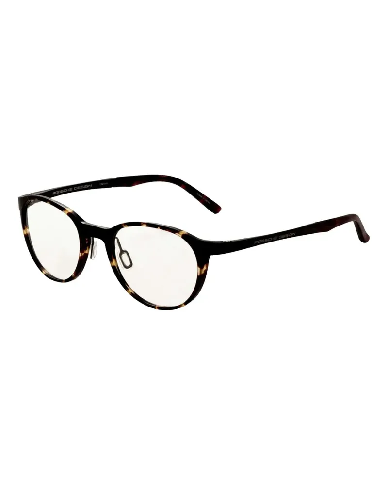 Porsche Design Runde Brille in Schildpattoptik - Braun Braun