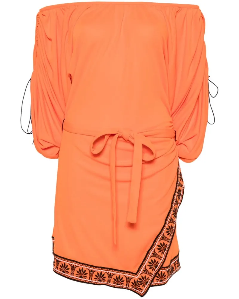 Paco Rabanne Minikleid mit Gürtel - Orange Orange