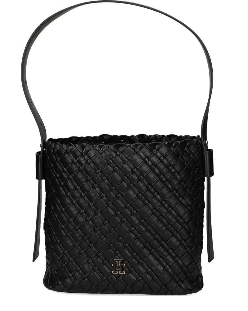 Tommy Hilfiger woven strap shoulder bag - Schwarz Schwarz