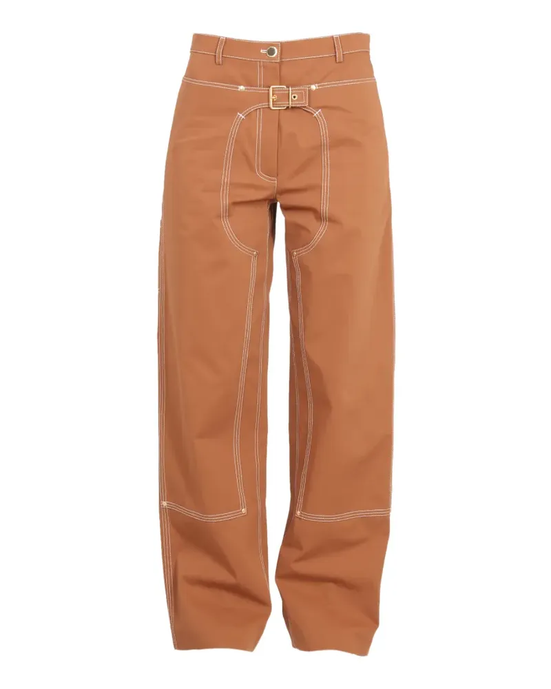 Stella McCartney Hose mit Schnallendetail - Braun Braun