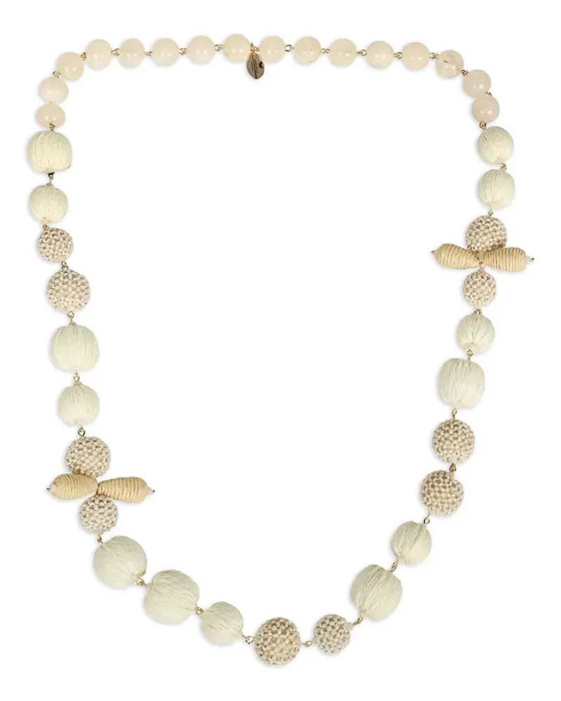 Max Mara Necklace with decorative stones - Nude Nude