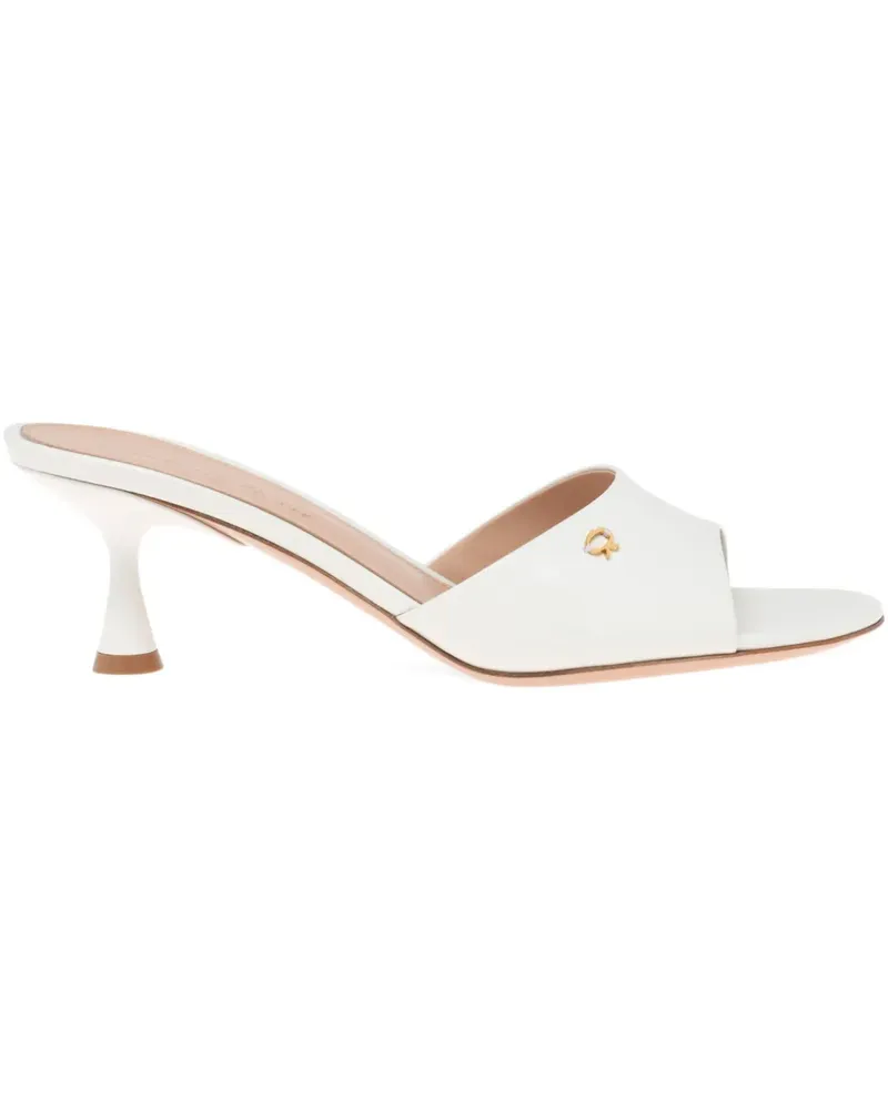 Gianvito Rossi Ascent Mules 55mm - Weiß Weiß