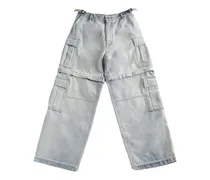 Cargo-Jeans - Blau