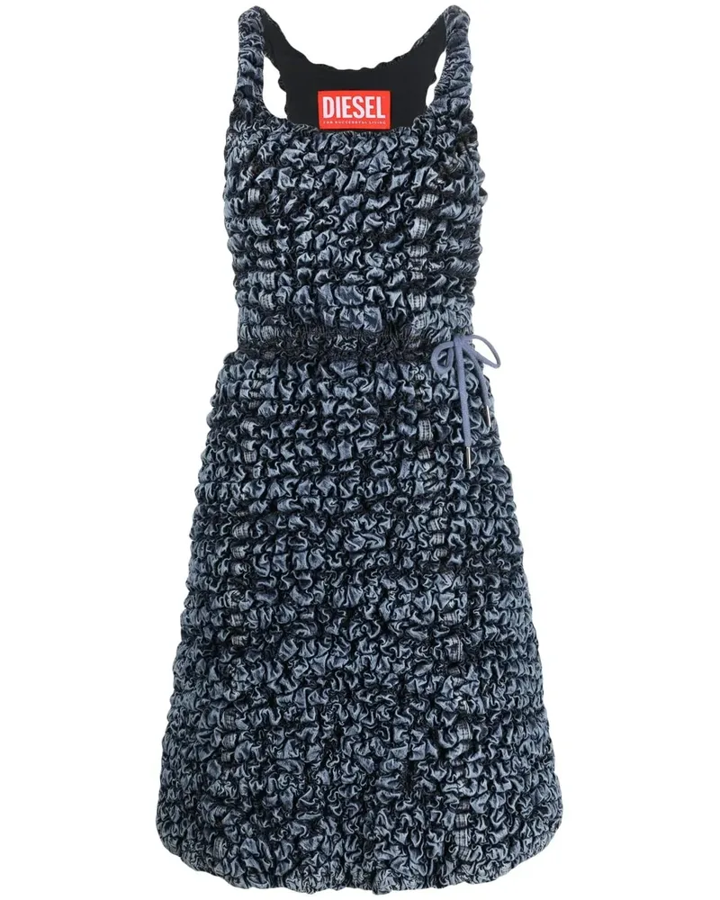 Diesel Kleid mit Textur - Blau Blau