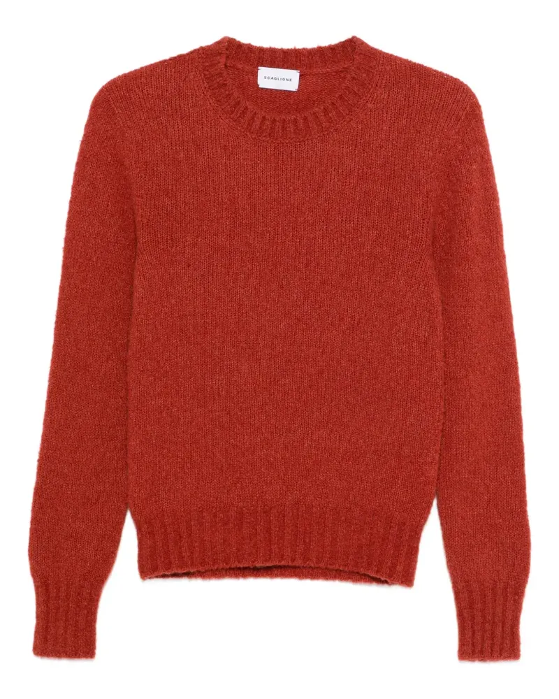 Scaglione Pullover mit Rundhalsausschnitt - Rot Rot