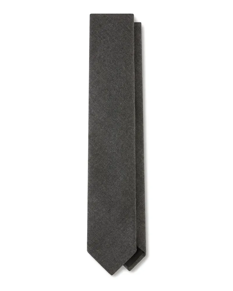 LARDINI flannel tie - Grau Grau