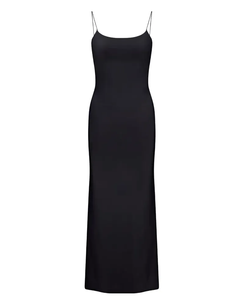 Maison Margiela Maxikleid mit Spaghettiträgern - Schwarz Schwarz