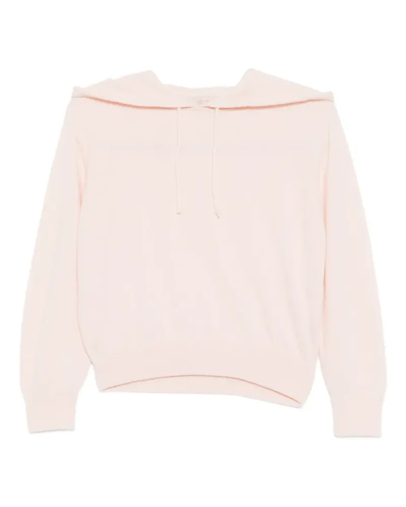Teddy Cashmere logo-embroidered hoodie - Rosa Rosa