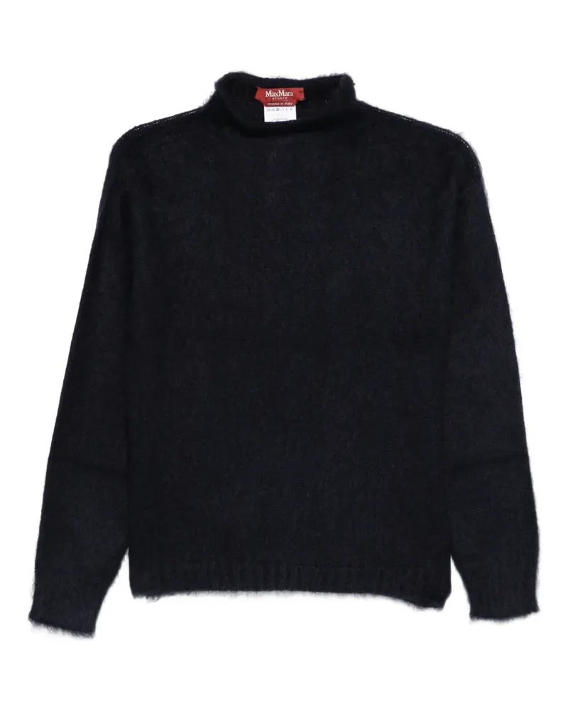 Max Mara Pullover mit Rollkragen - Blau Blau