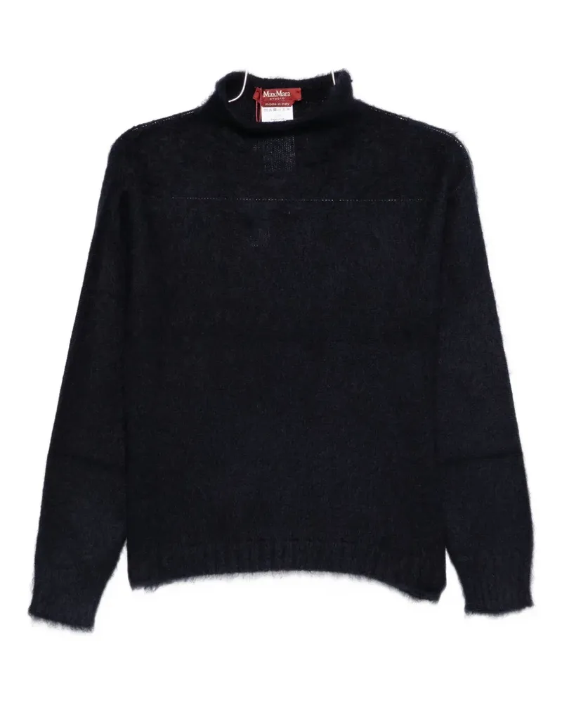 Max Mara Pullover mit Rollkragen - Blau Blau