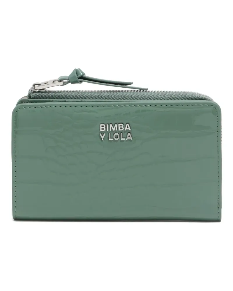 BIMBA Y LOLA crocodile-effect zip-around wallet - Grün Grün