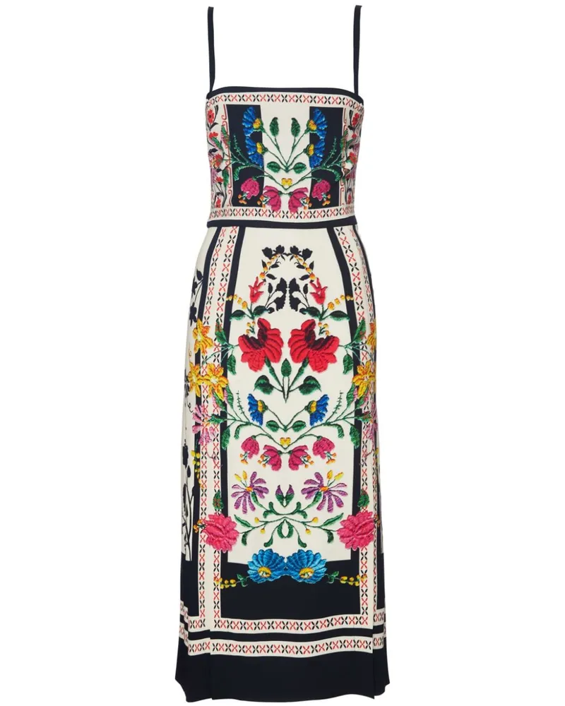 La DoubleJ Buy Me A Martini' Kleid mit blumigem Print - Weiß Weiß