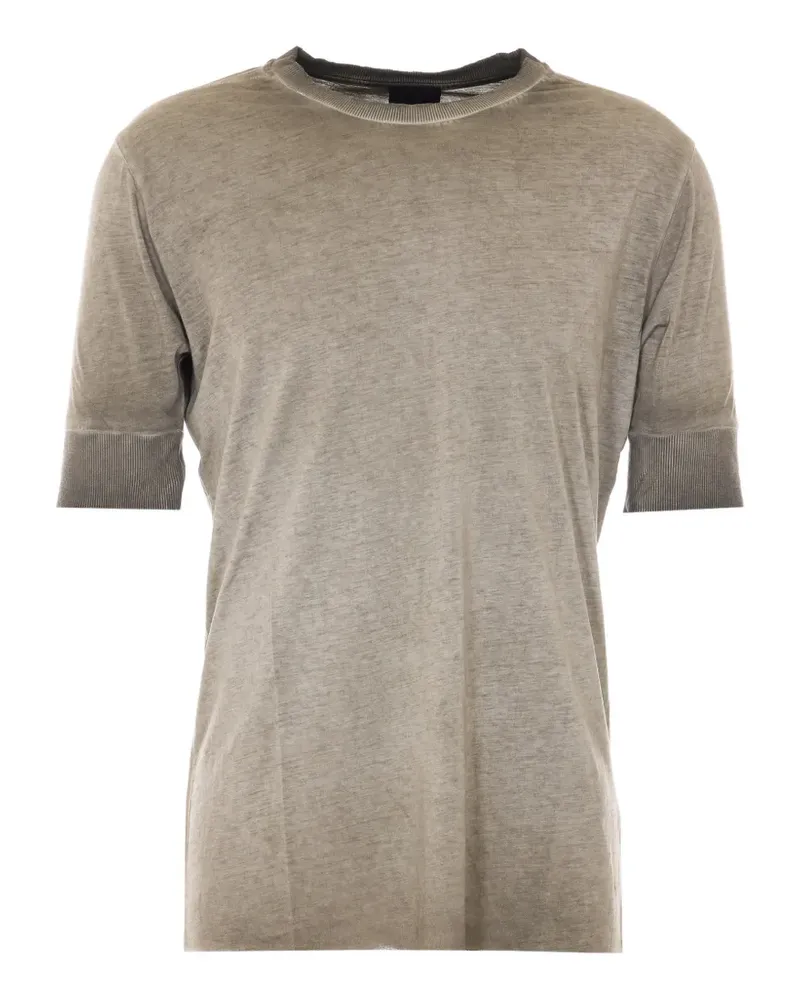 THOM KROM distressed crewneck T-shirt - Nude Nude