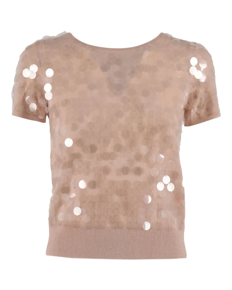 Max Mara Kurzärmeliger Saio Pullover - Rosa Rosa