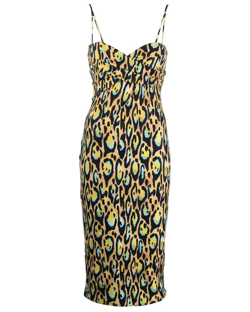 Roberto Cavalli Kleid mit Leoparden-Print - Nude Nude