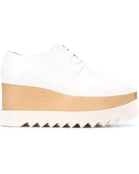 Stella McCartney Britt' Flatform-Schnürschuhe Weiß