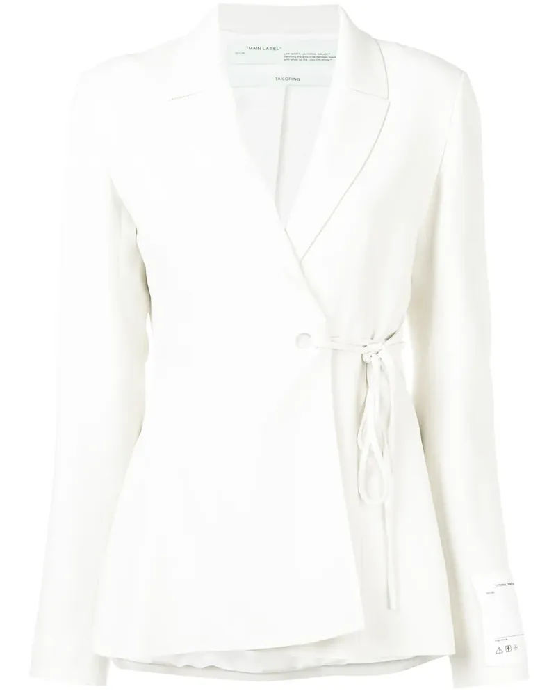 OFF-WHITE Gewickelter Blazer - Weiß Weiß