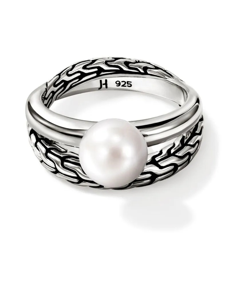 John Hardy Essential Ring mit Perlen - Silber Silber