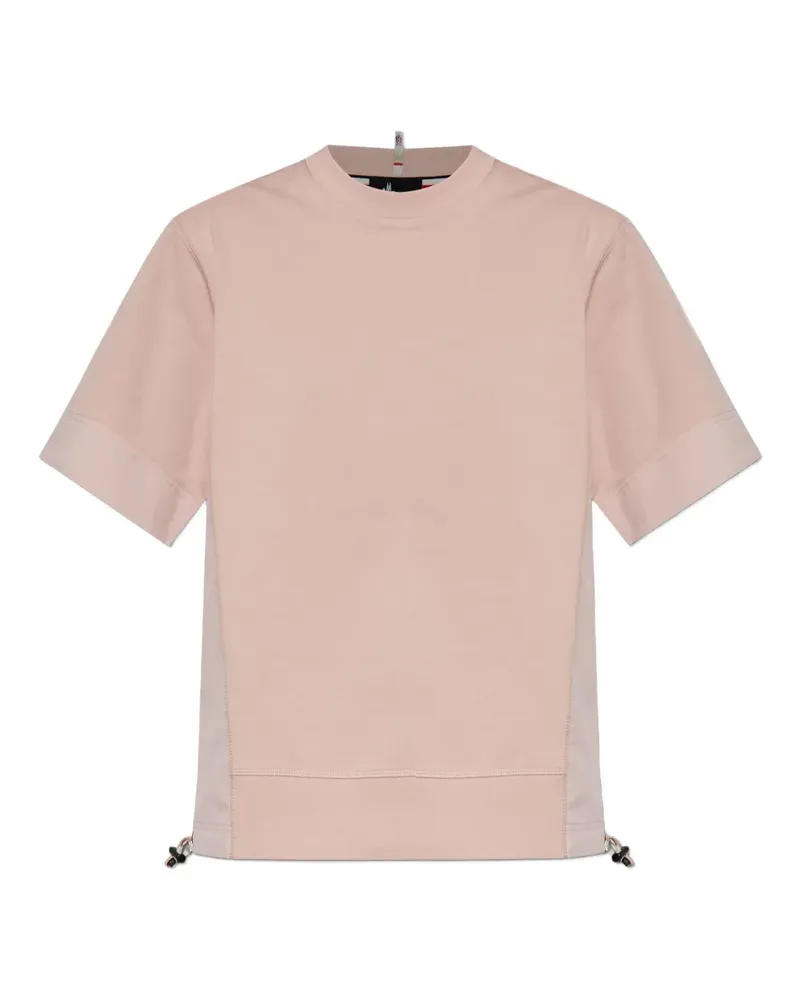 Moncler T-Shirt mit rundem Ausschnitt - Rosa Rosa