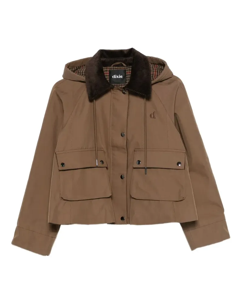 Dixie Jacke mit Cordkragen - Braun Braun