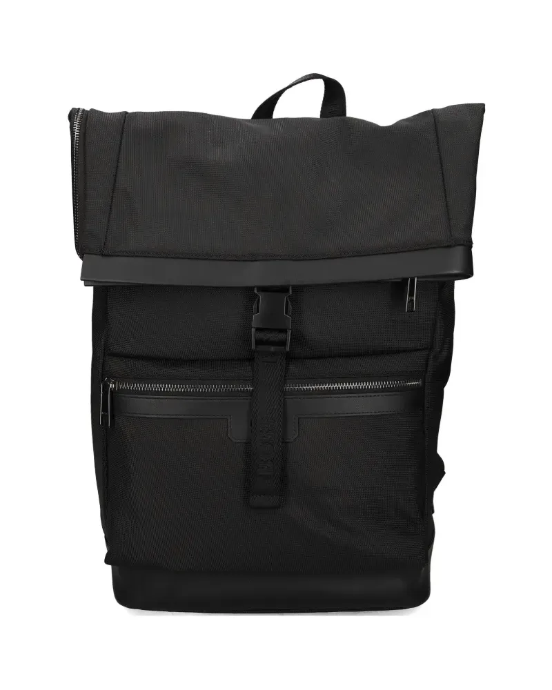 HUGO BOSS buckle-fastening backpack - Schwarz Schwarz